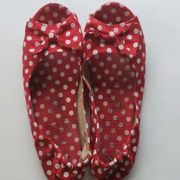 Rollasole  polkadot flat foldable shoes. - Picture 4 of 6